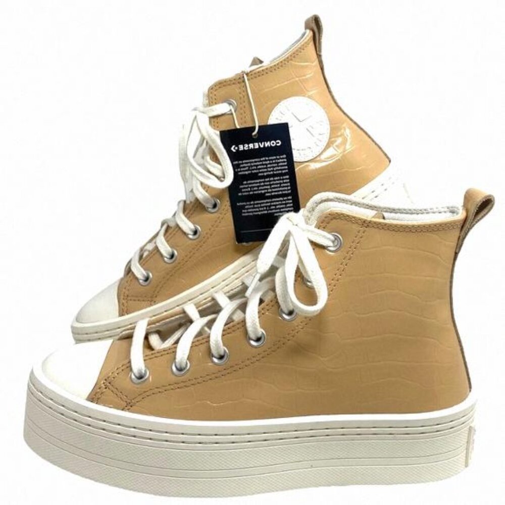Converse Chuck Modern Lift Platform Leather Shoes A07658C Skate Embossed Women's